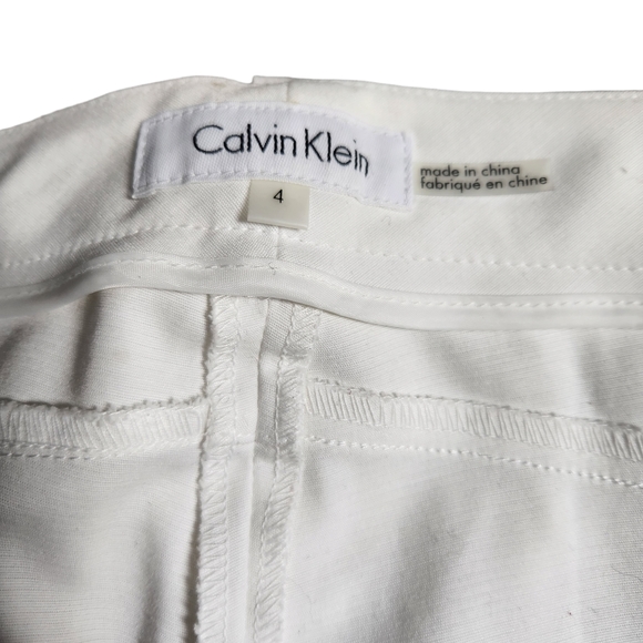 NWOT Calvin Klein white dress pants size 4 - Picture 2 of 13